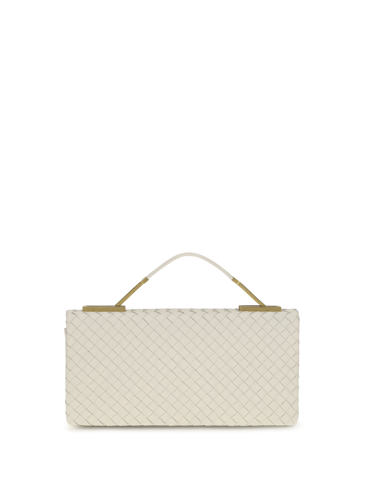 Bottega Veneta The 70 Intrecciato nappa Handbag - Alabaster-Brass V