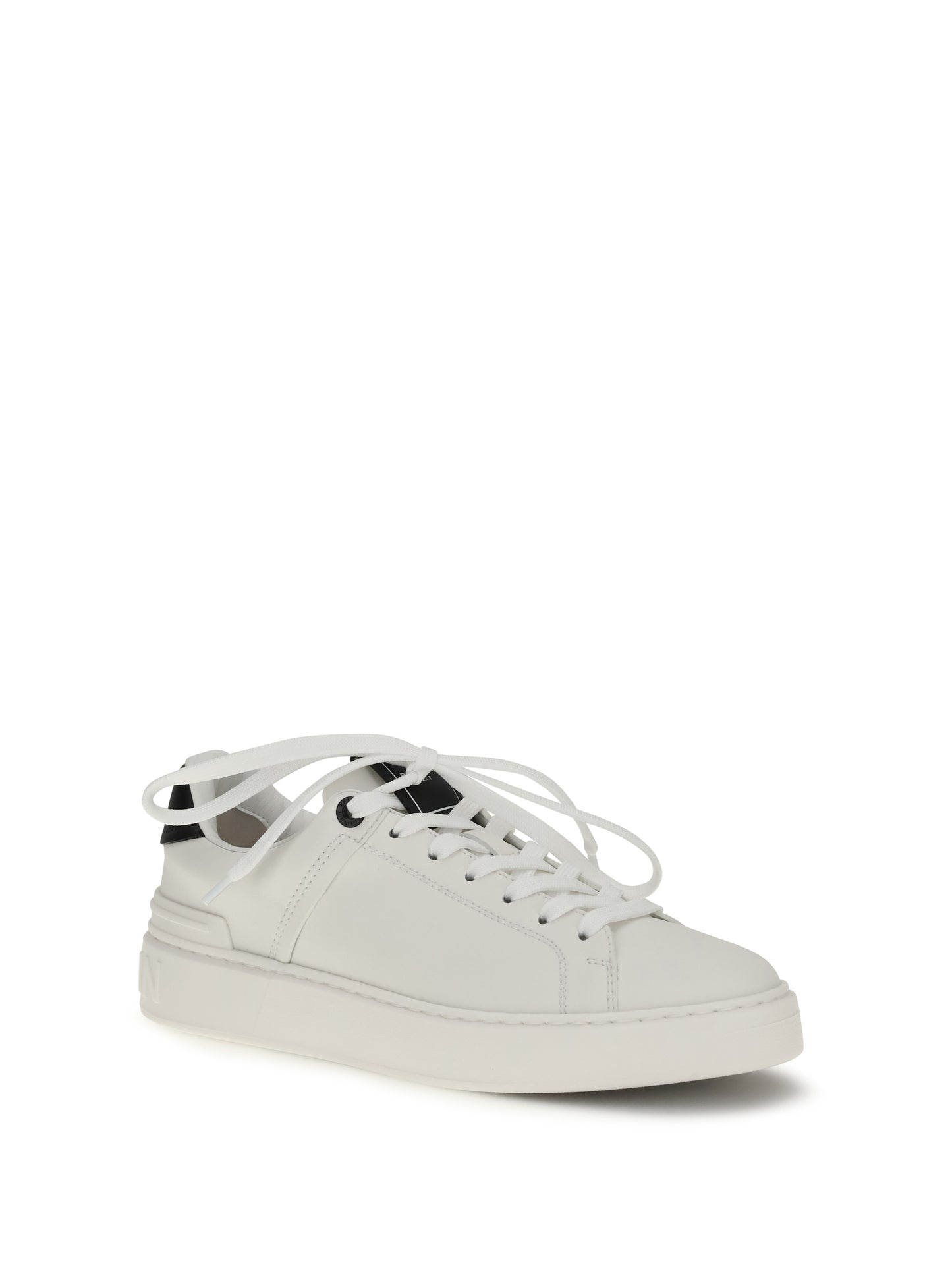 BALMAIN B-Court Sneakers in calfskin leather