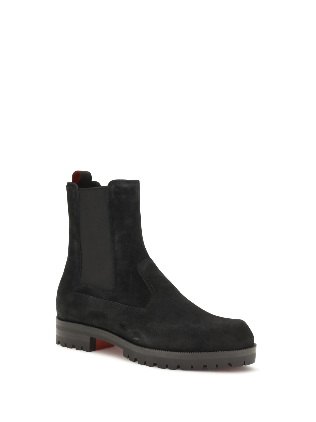 Christian Louboutin Cavernos suede Chelsea Boots - Black