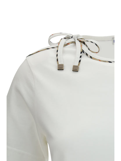 BURBERRY Cotton lace-detail T-shirt