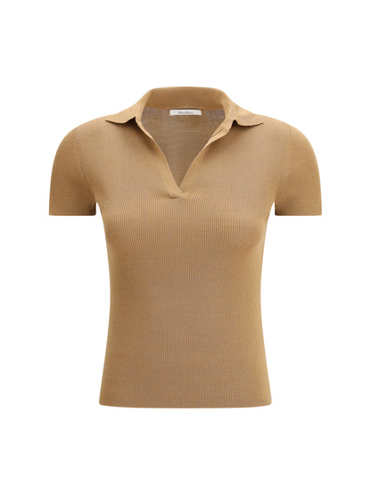 MAX MARA Albero Wool Polo Shirt