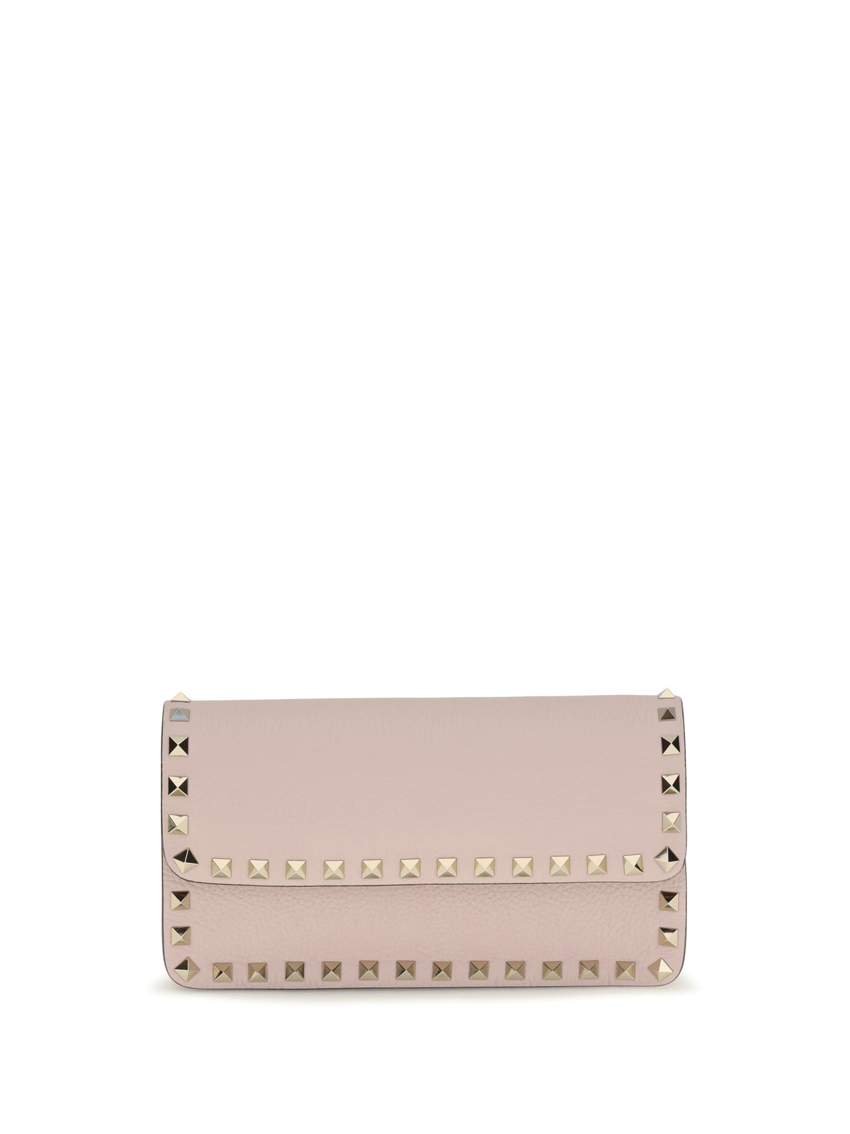 Valentino Garavani Rockstud Chain Wallet - Rose Quartz