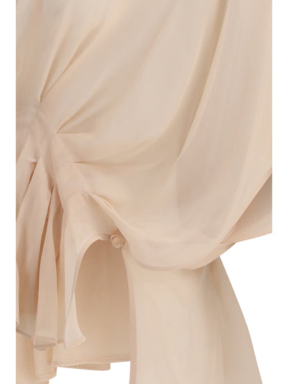 MAX MARA Cape-Style Silk Shirt