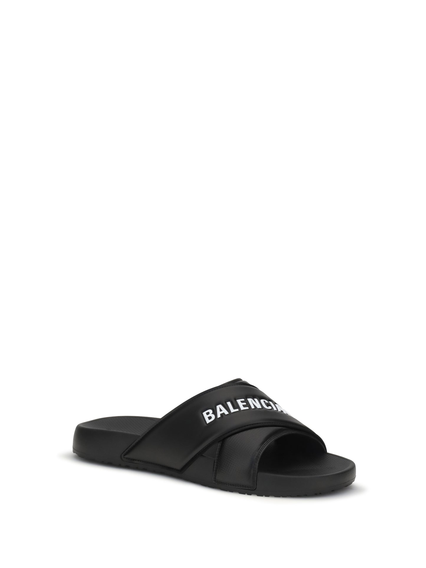 BALENCIAGA Cross-logo Slides