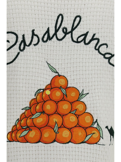 Casablanca Embroidered crochet Shirt - Pyramid Of Oranges