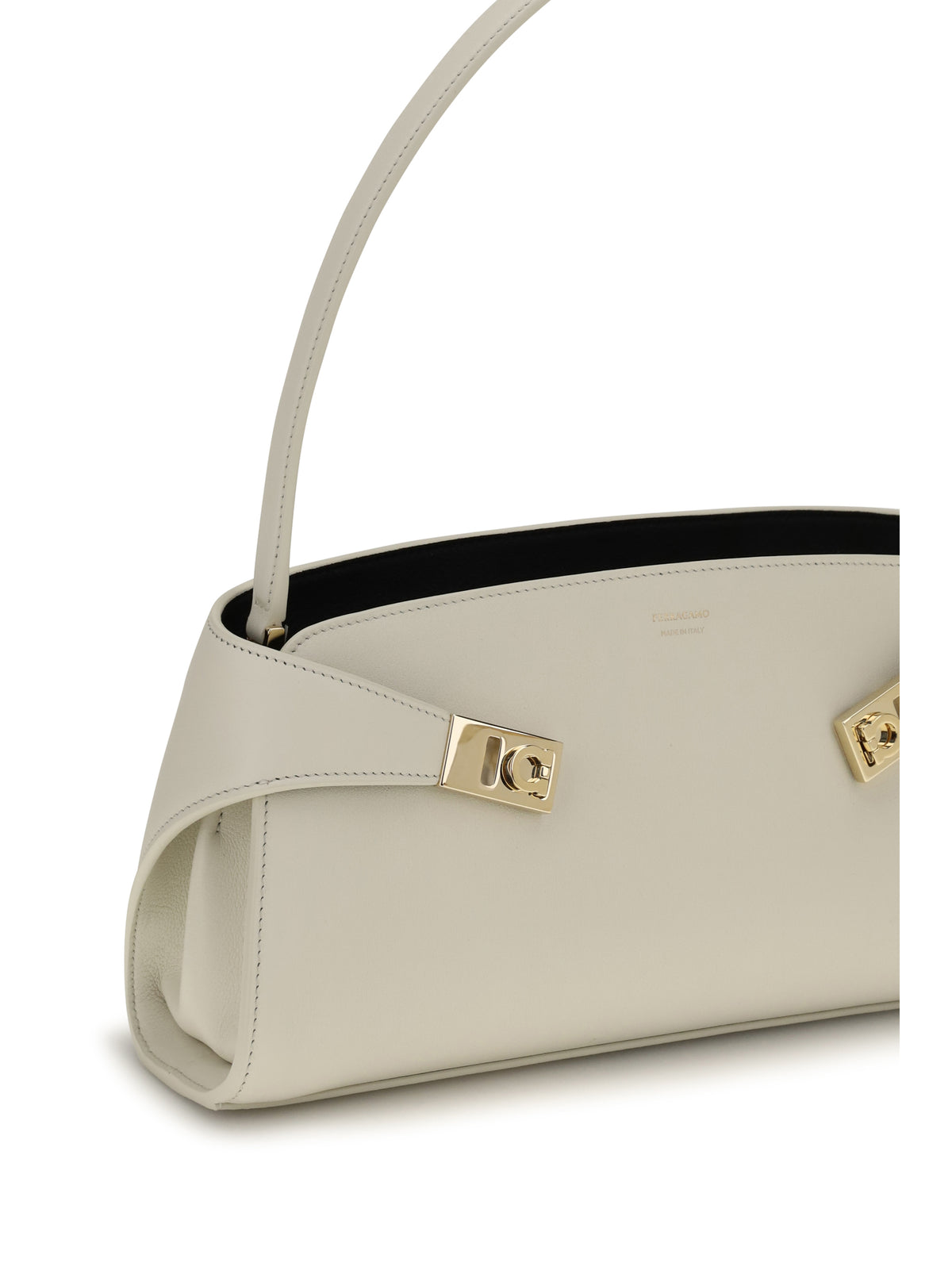 Ferragamo Hug East-West Shoulder Bag - Mascarpone