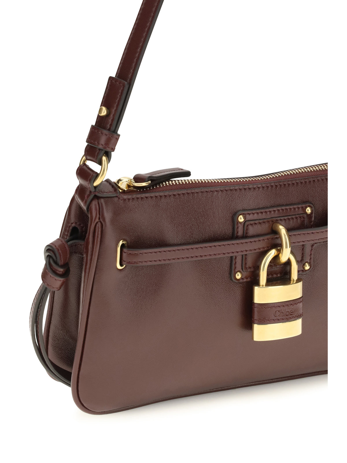 Chloé Paddington Sling Mini Shoulder Bag - Burnt Red