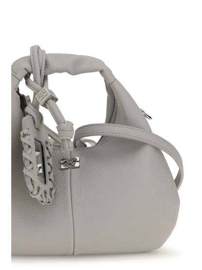 Ganni Mini Hobo Crossbody Bag - Quiet Gray