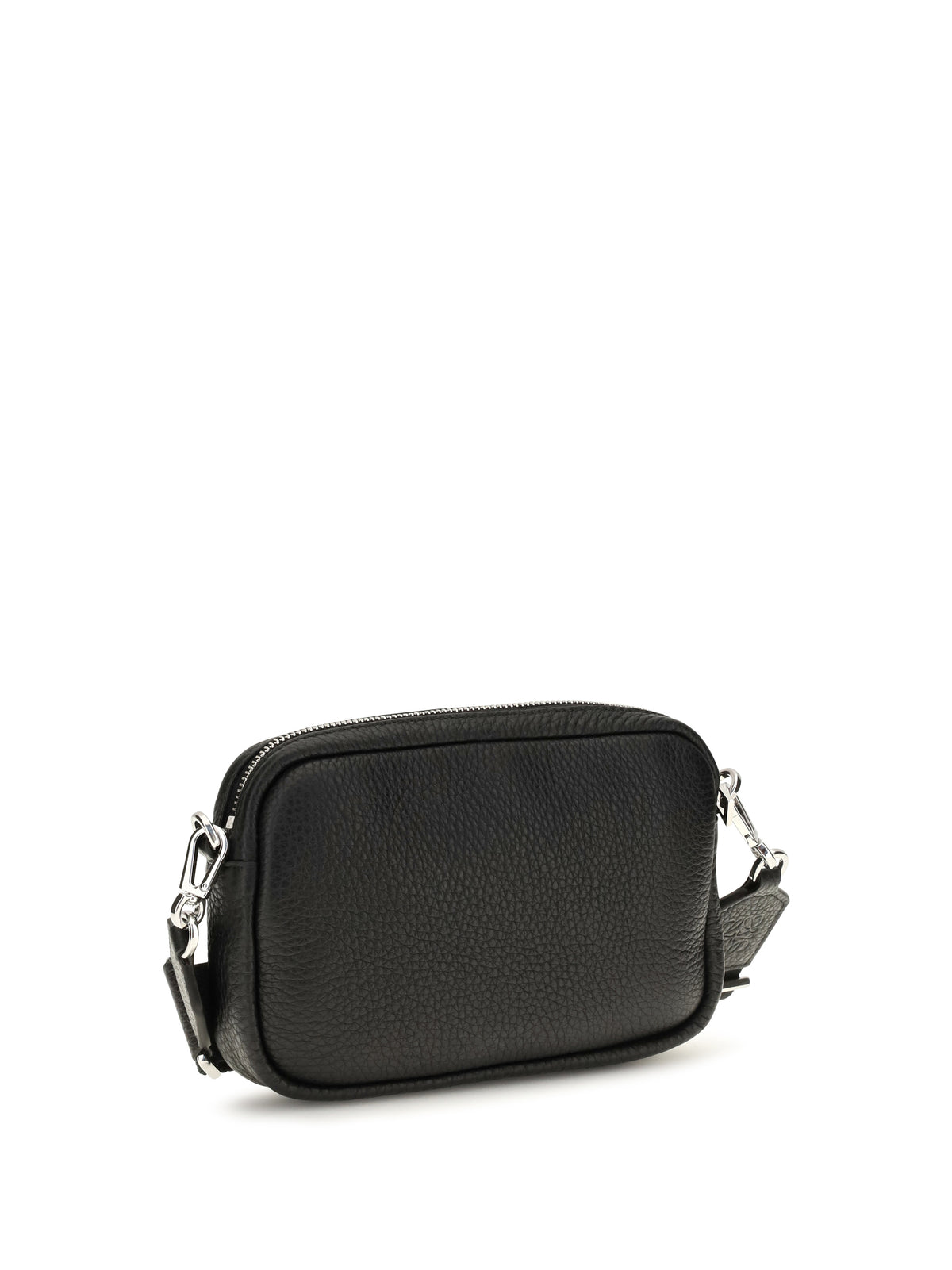 Loewe Small Pebble Messenger Shoulder Bag - Black