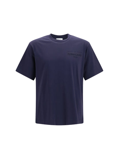 Ferragamo Logo T-shirt - New Navy