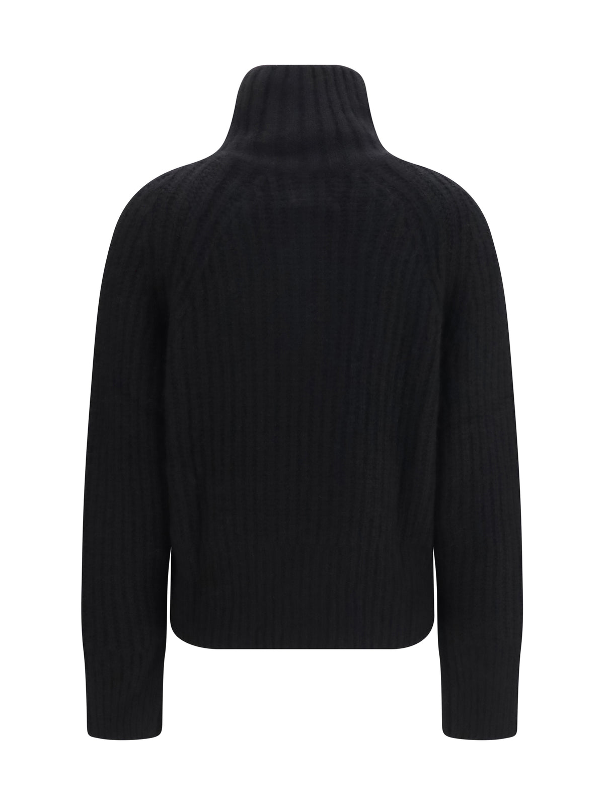 Allude Ribbed Troyer Sweater with zip - 90