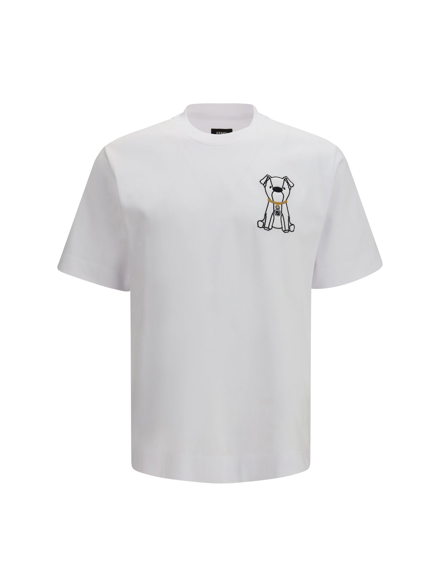 FENDI Logo application on the chest T-shirt