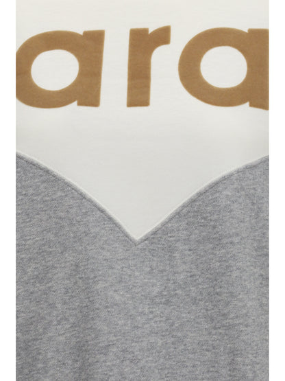 Marant Étoile Cotton Houston Sweatshirt - Off White/Light Grey