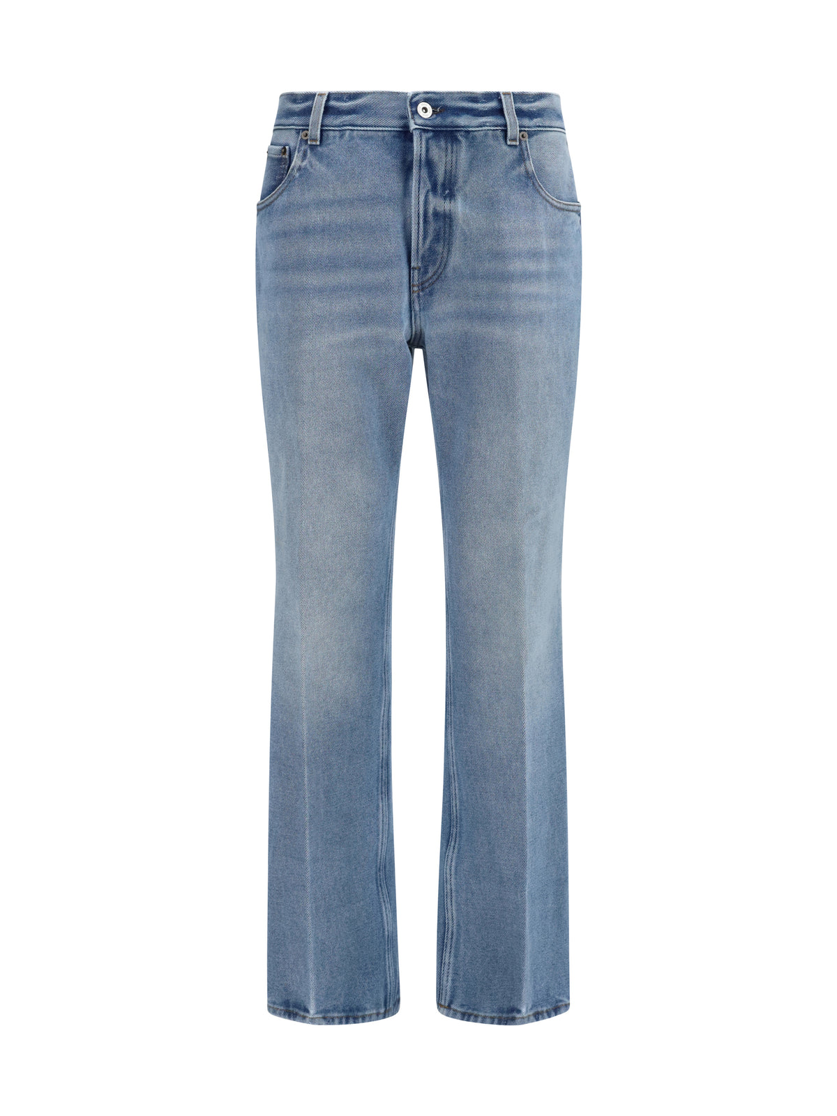 Miu Miu Washed denim five-pocket Jeans - Light Blue