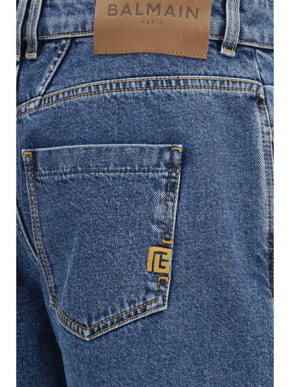 BALMAIN Straight wide-leg Jeans