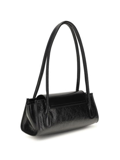 Marni Trunkette leather Shoulder Bag - Black