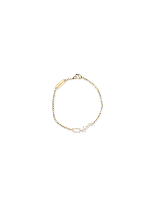 SAINT LAURENT Cassandre Bracelet with charms and strass
