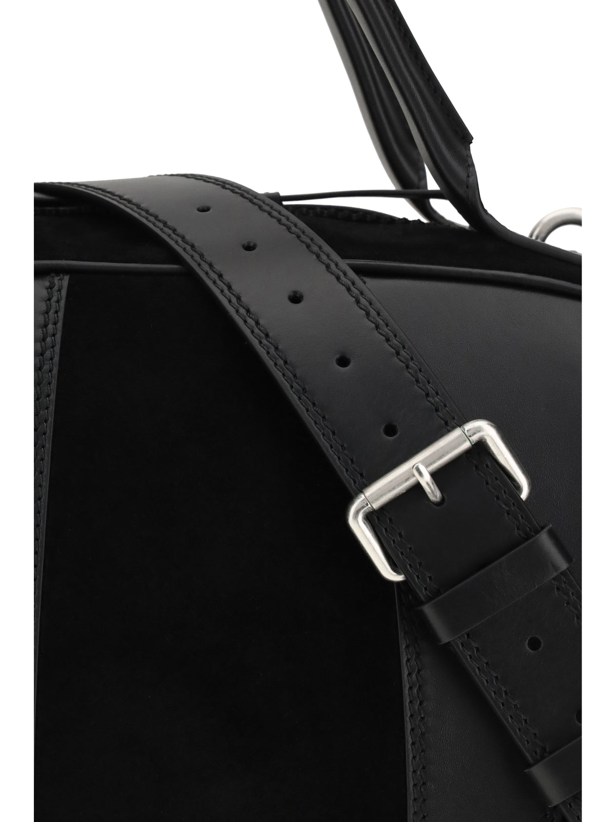 Dries Van Noten Leather Travel Bag - Black