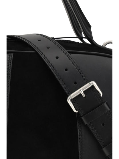 Dries Van Noten Leather Travel Bag - Black