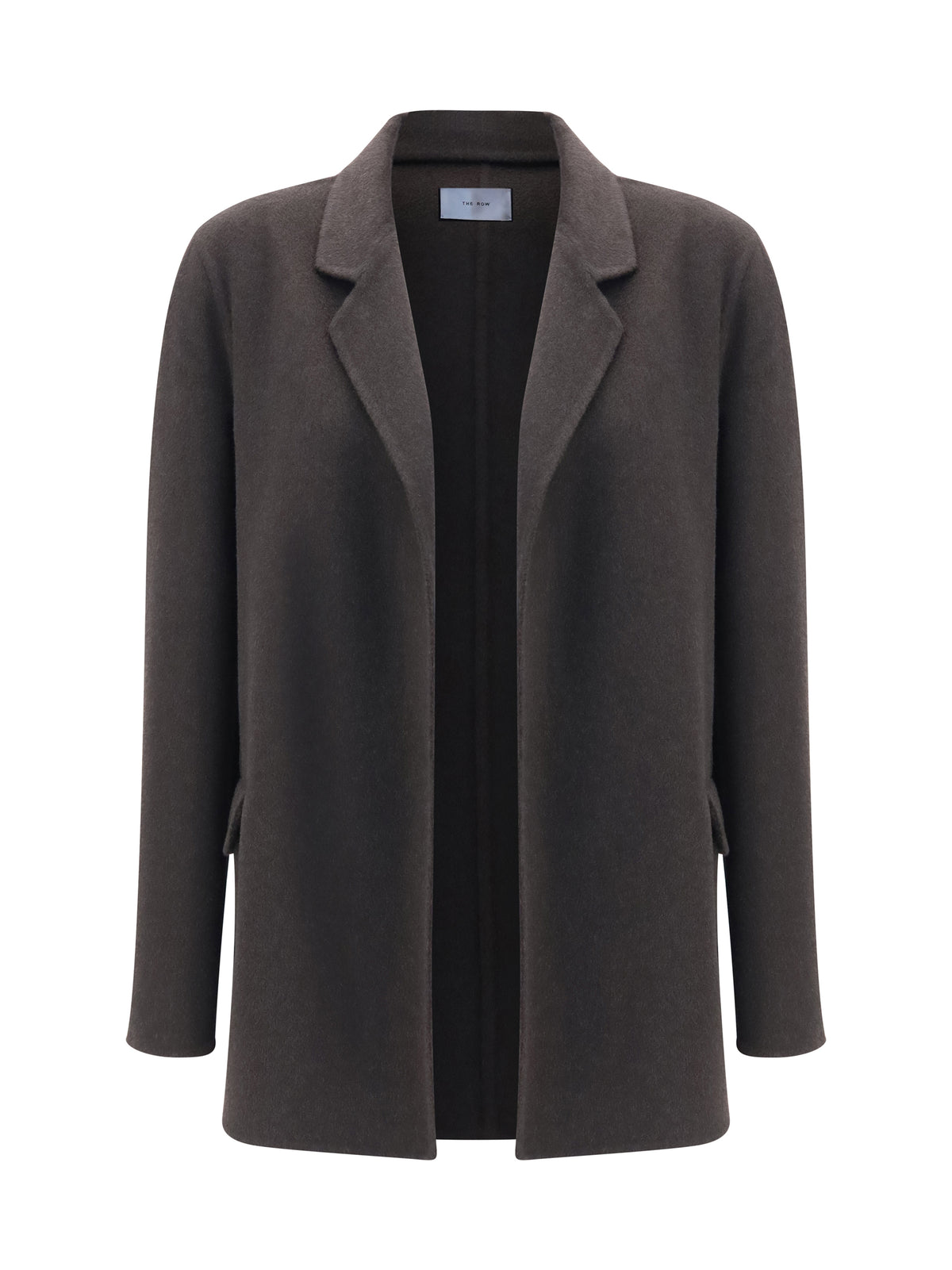 The Row Cinna Jacket - Dark Brown Melange