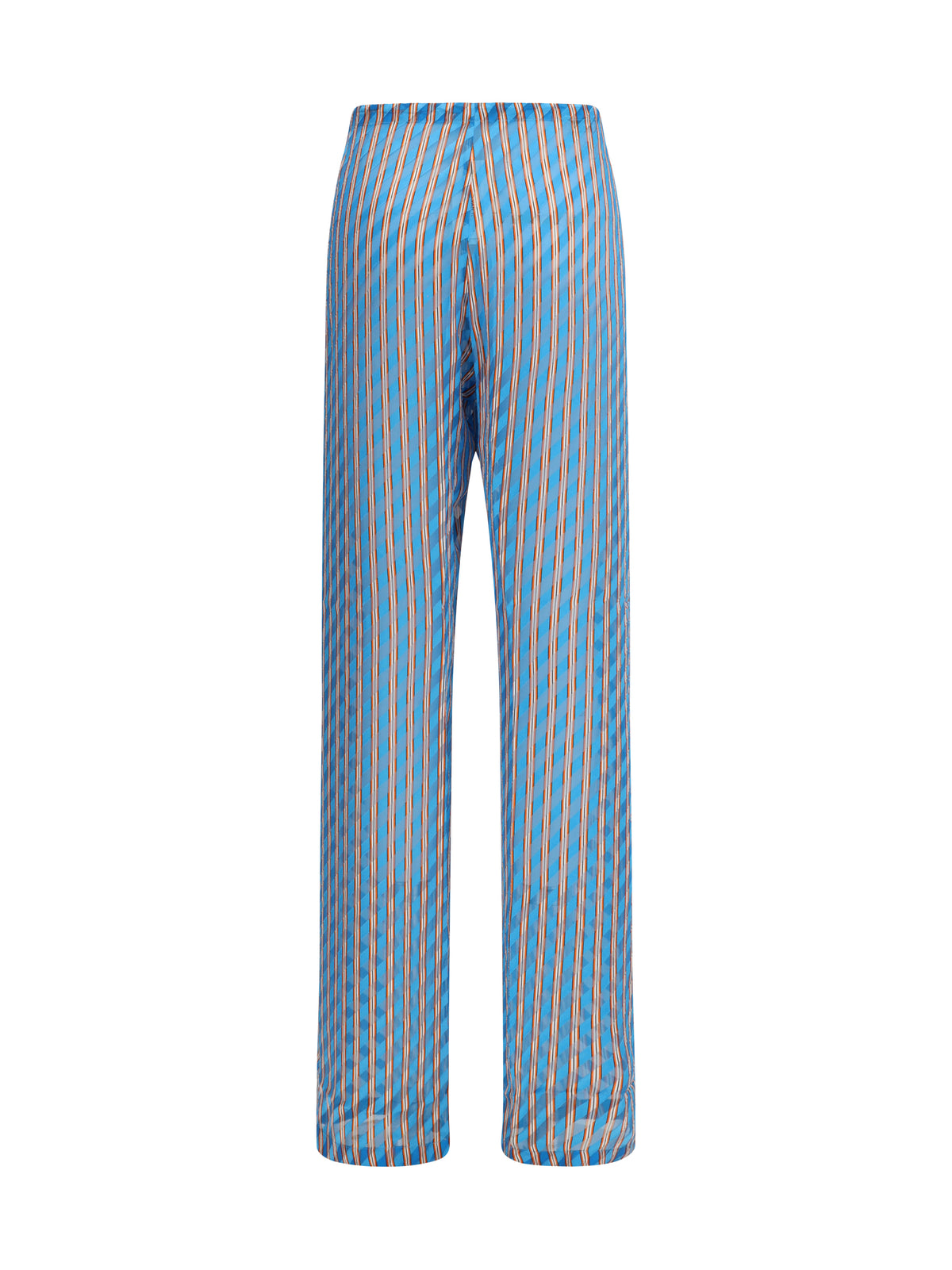 Dries Van Noten Striped Pants - Turquoise
