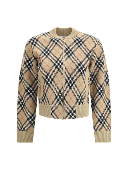 BURBERRY Check Cardigan