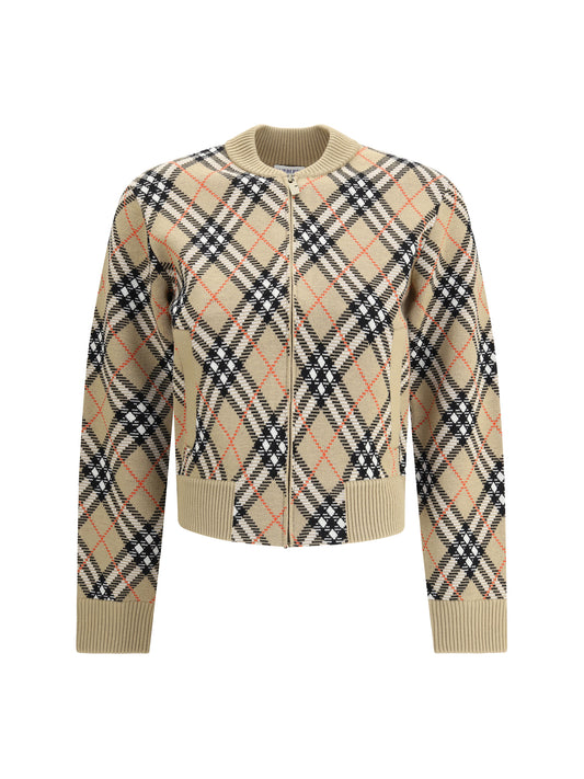 BURBERRY Check Cardigan
