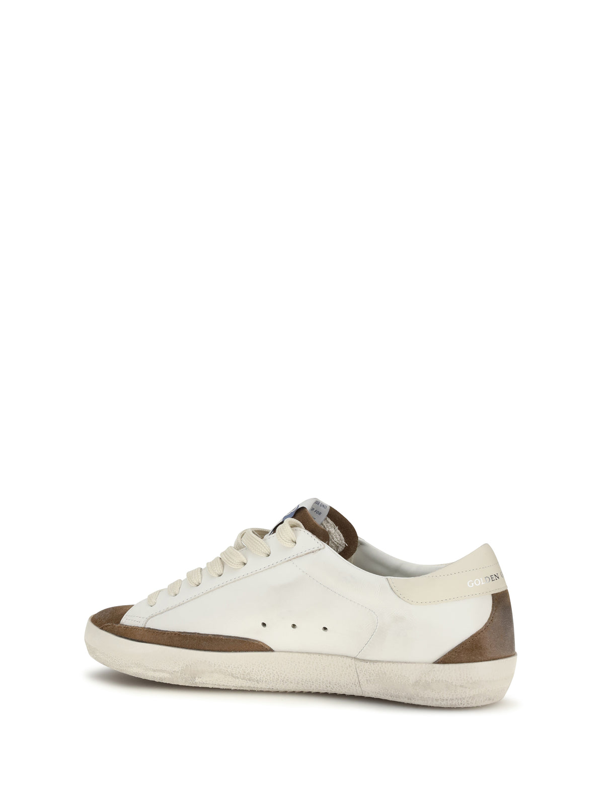 Golden Goose Super Star Sneakers - White/Brown/Blue Denim/Cream