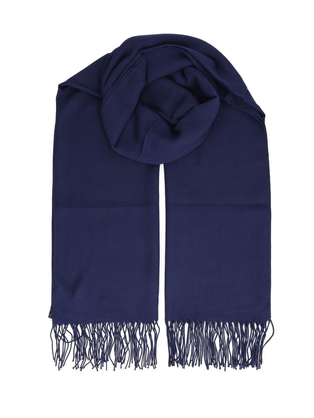 Emporio Armani Fringed Stole - Blue