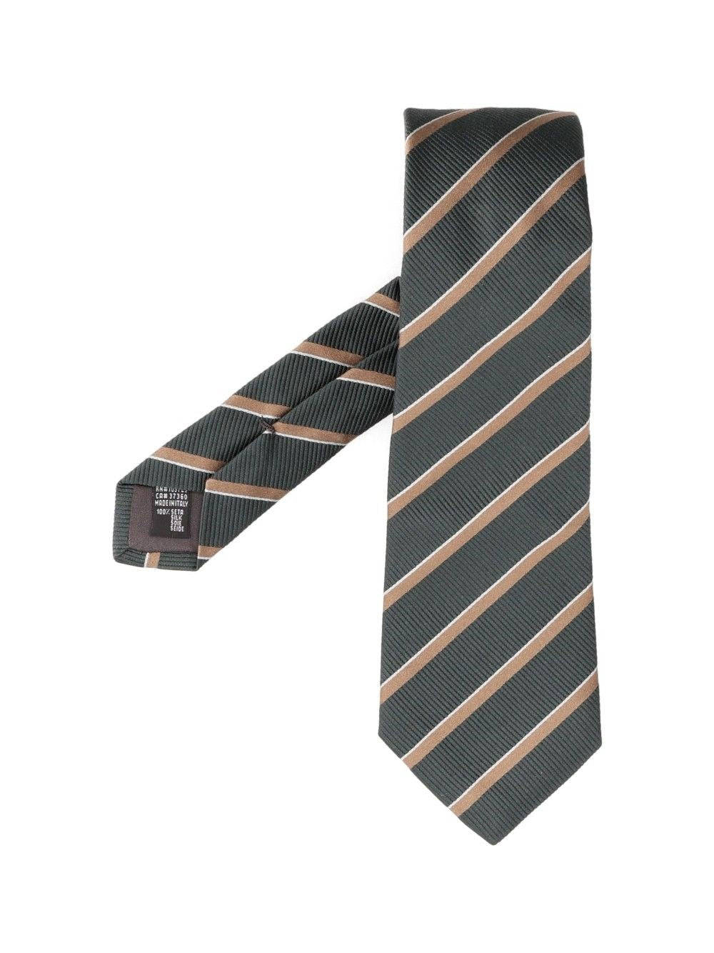 Giorgio Armani Silk Tie - Green