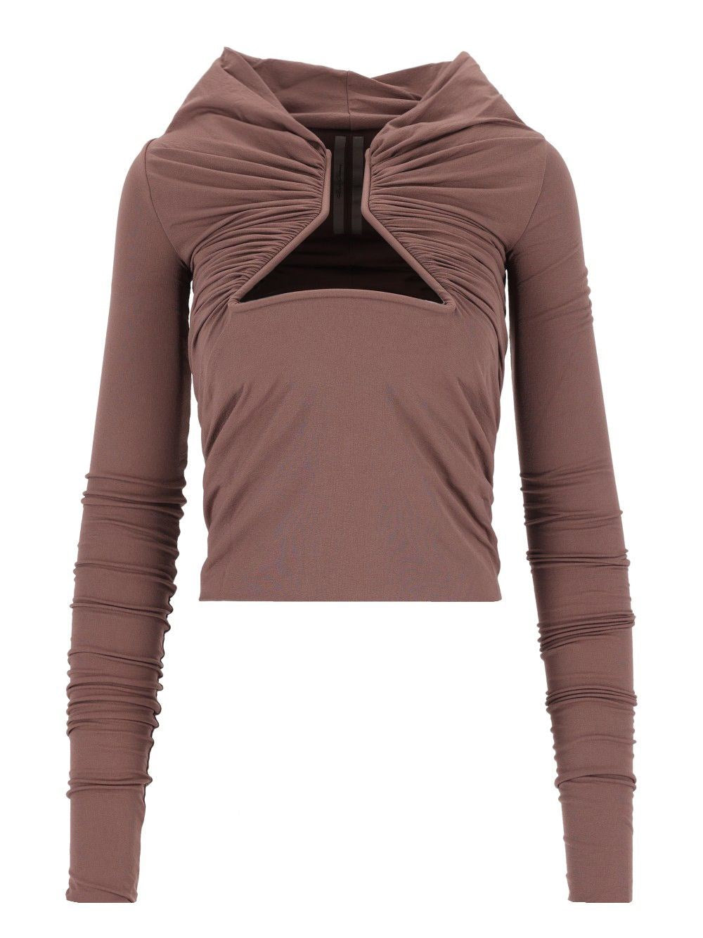 Rick Owens Long Sleeve Prong Top - Viola