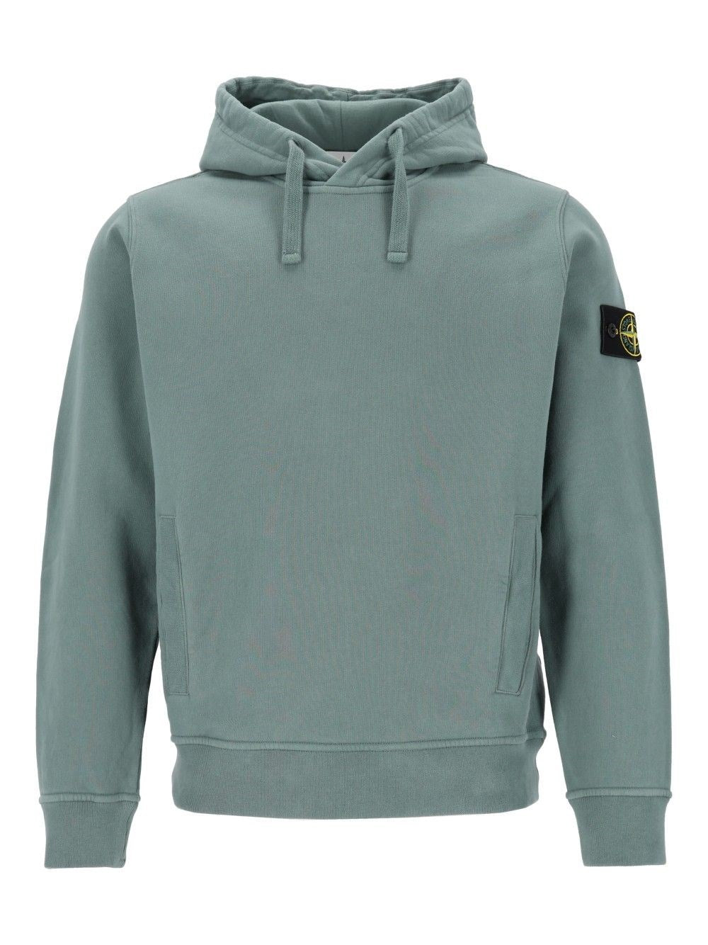 Stone Island Brushed Organic Cotton Hoodie - Green