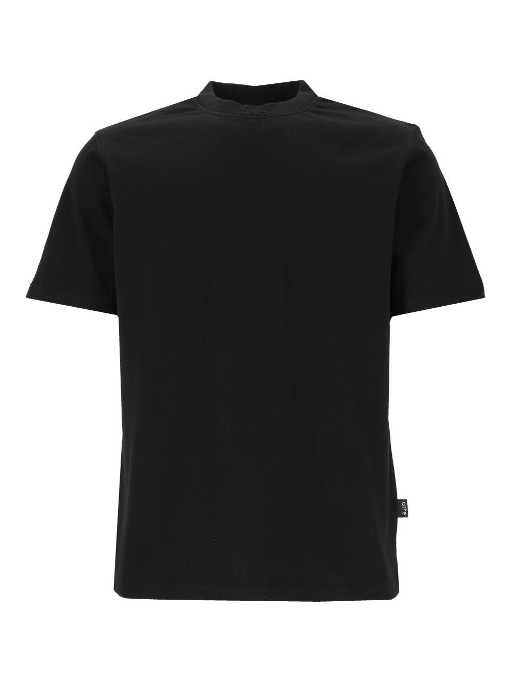 Art Patch Print T-Shirt - Black