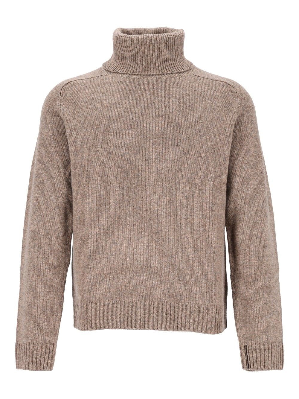 Bompard Cashmere Blend Turtleneck Sweater - Beige