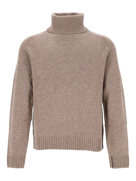 Bompard Cashmere Blend Turtleneck Sweater - Beige