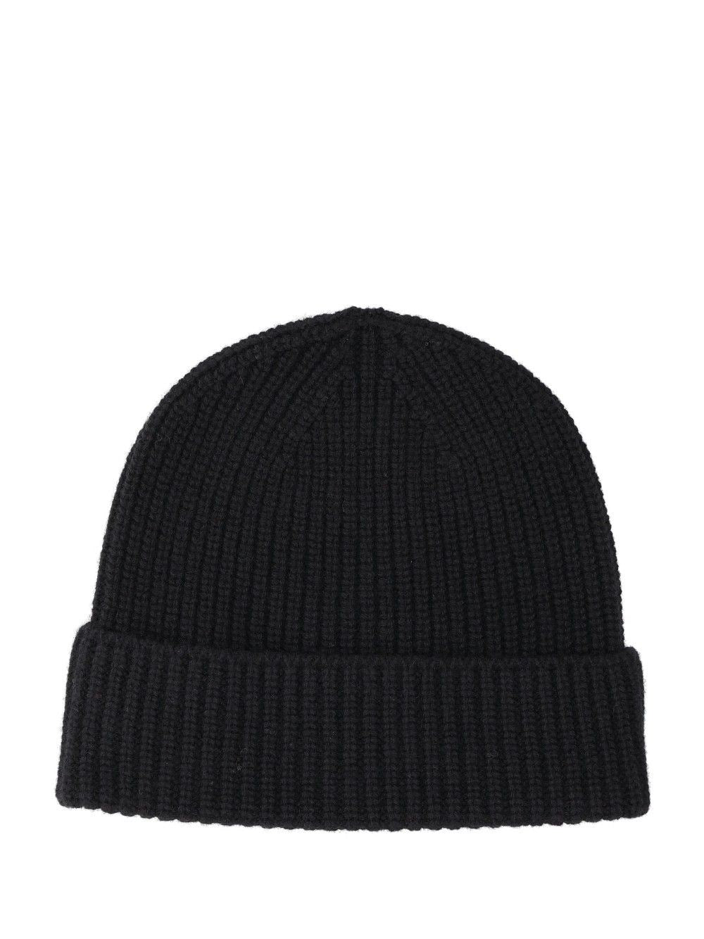 Bompard Ribbed Cashmere Hat - Black
