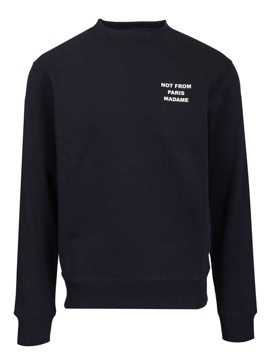 Drole De Monsieur "Le Sweatshirt Slogan" Sweatshirt - Blue