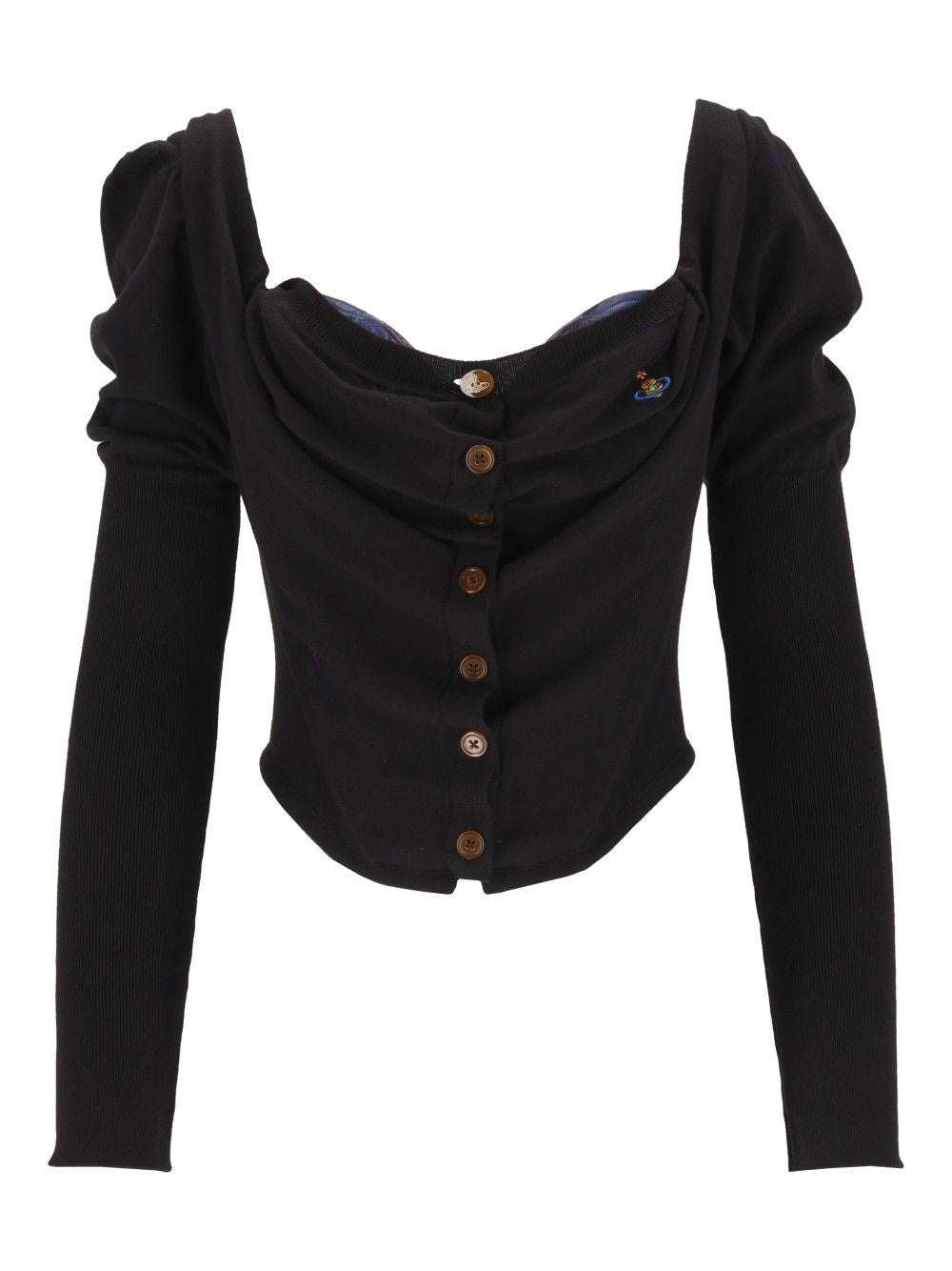Vivienne Westwood Bea Corset Cardigan - Black