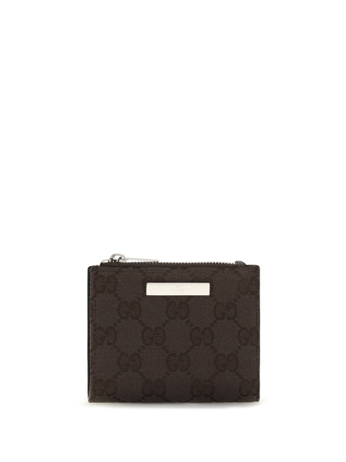 Gucci Small Wallet with plaque - Choco Br/Blk/Cocoa