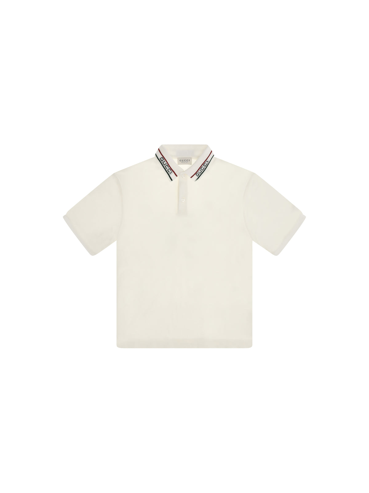 Gucci T-shirt with logo collar for Boy - New White/Mix