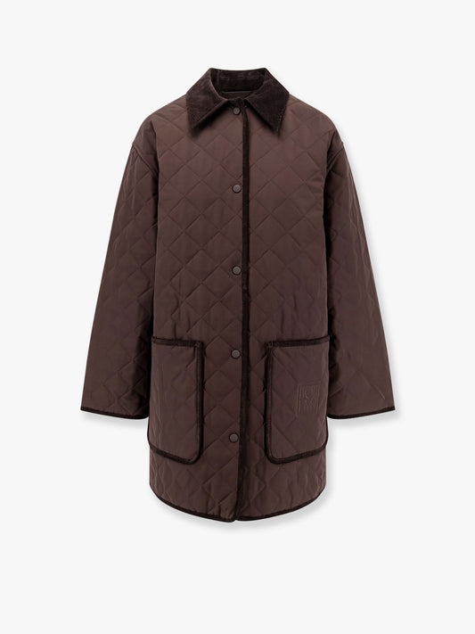 Toteme Recycled Nylon Jacket With Velvet Profiles