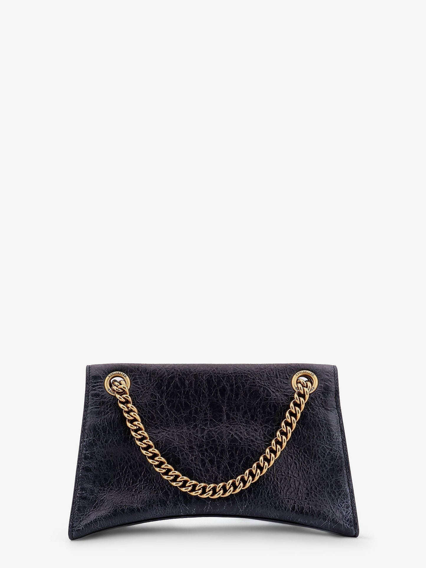 Balenciaga Leather Shoulder Bag With Dirty Effect And Iconic Metal Logo