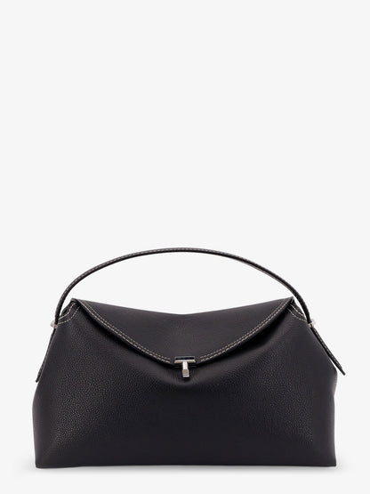 Toteme T Lock Leather Handbag With Contrasting Stitching