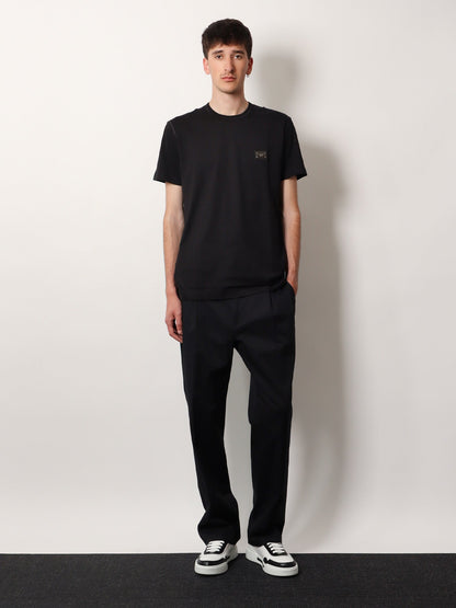 Dolce & Gabbana Cotton T Shirt With Logo Patch