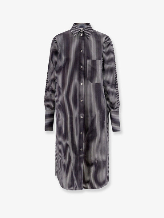 Toteme Striped Kimono Sleeve Shirtdress