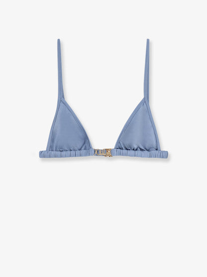 Chloe' Nylon Bikini Top With Logo