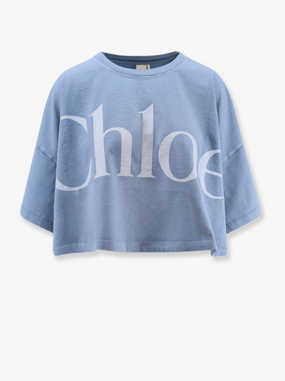 Chloe' Cropped Cotton T Shirt