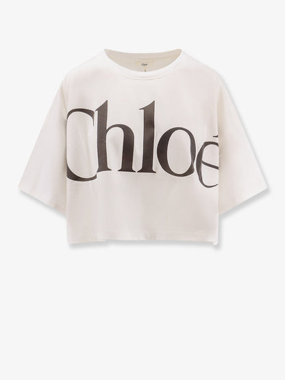 Chloe' Cropped Cotton T Shirt