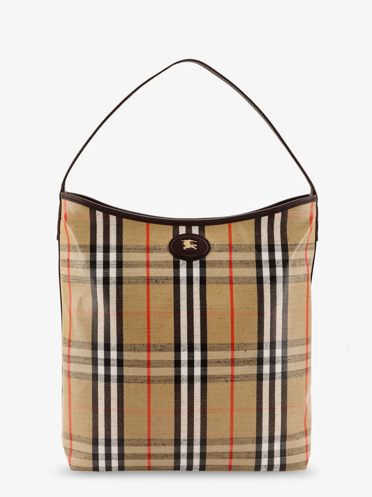 Burberry Higlands Shoulder Bag With Traditional Check Motif