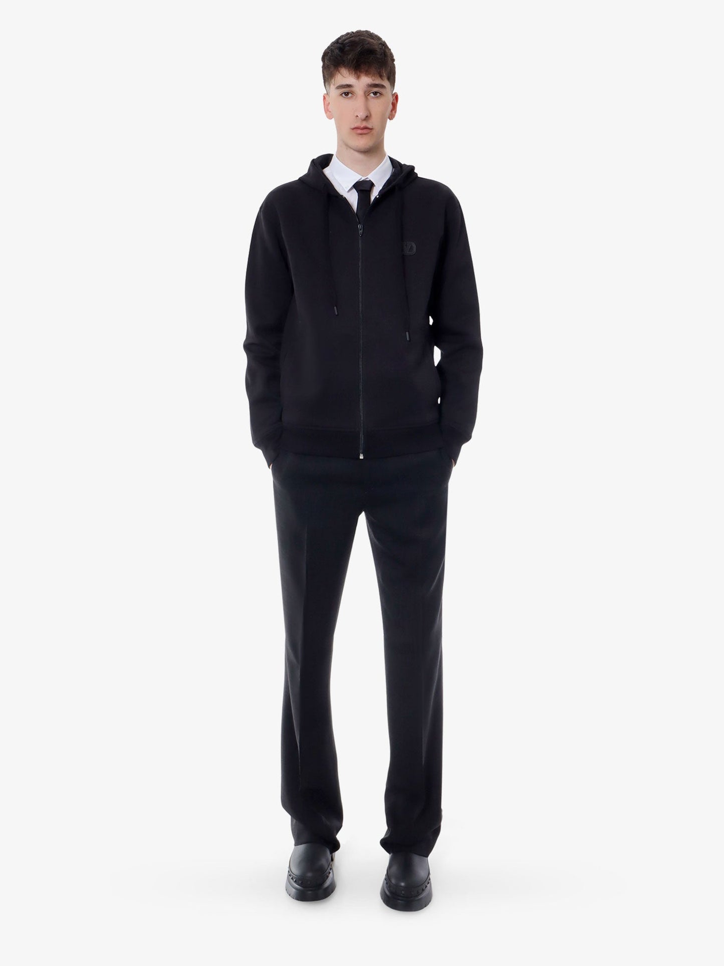 Valentino Cotton Sweatshirt With Vlogo Signature Patch
